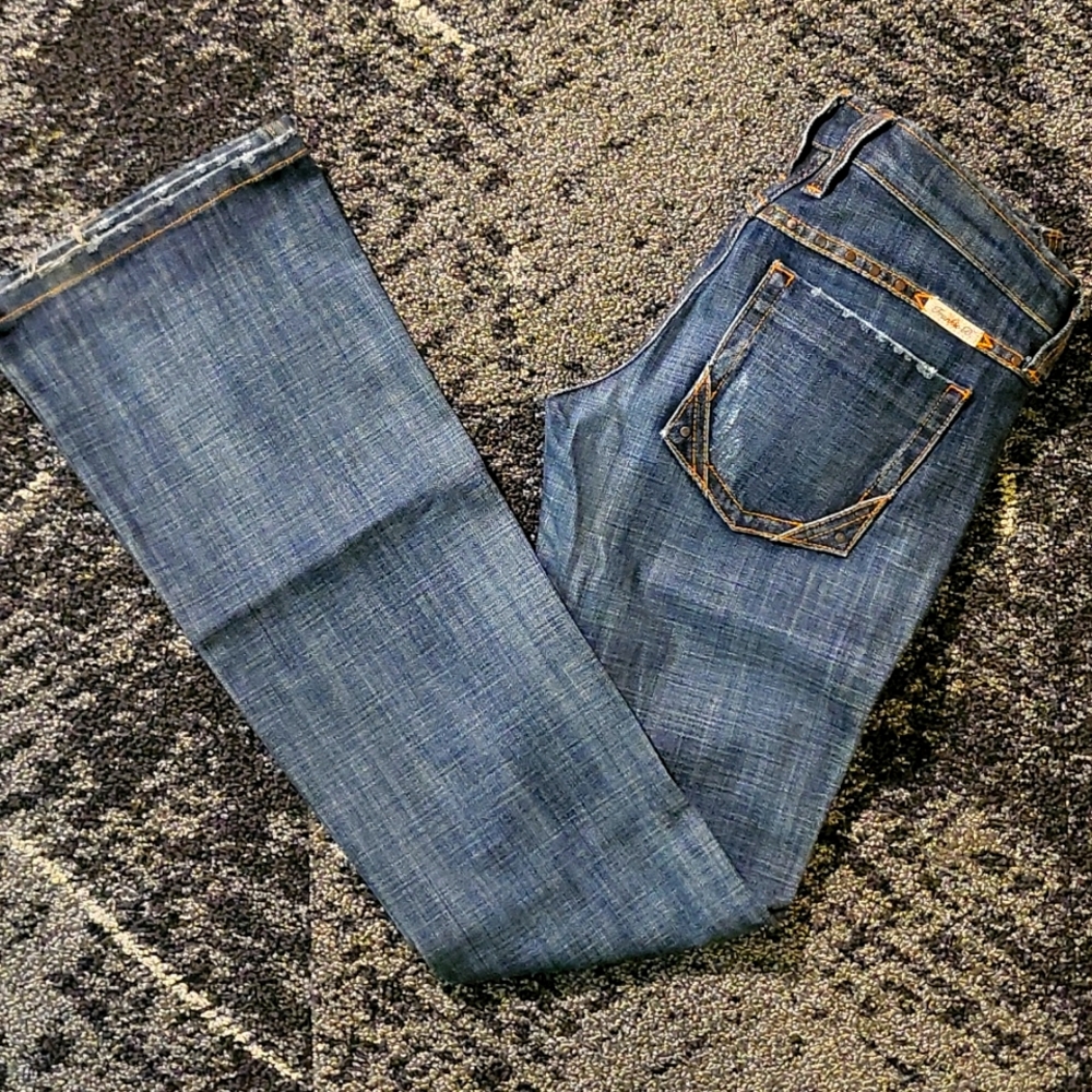 Premium Brand Frankie B Low Rise Flare Jean, Size 6, Used